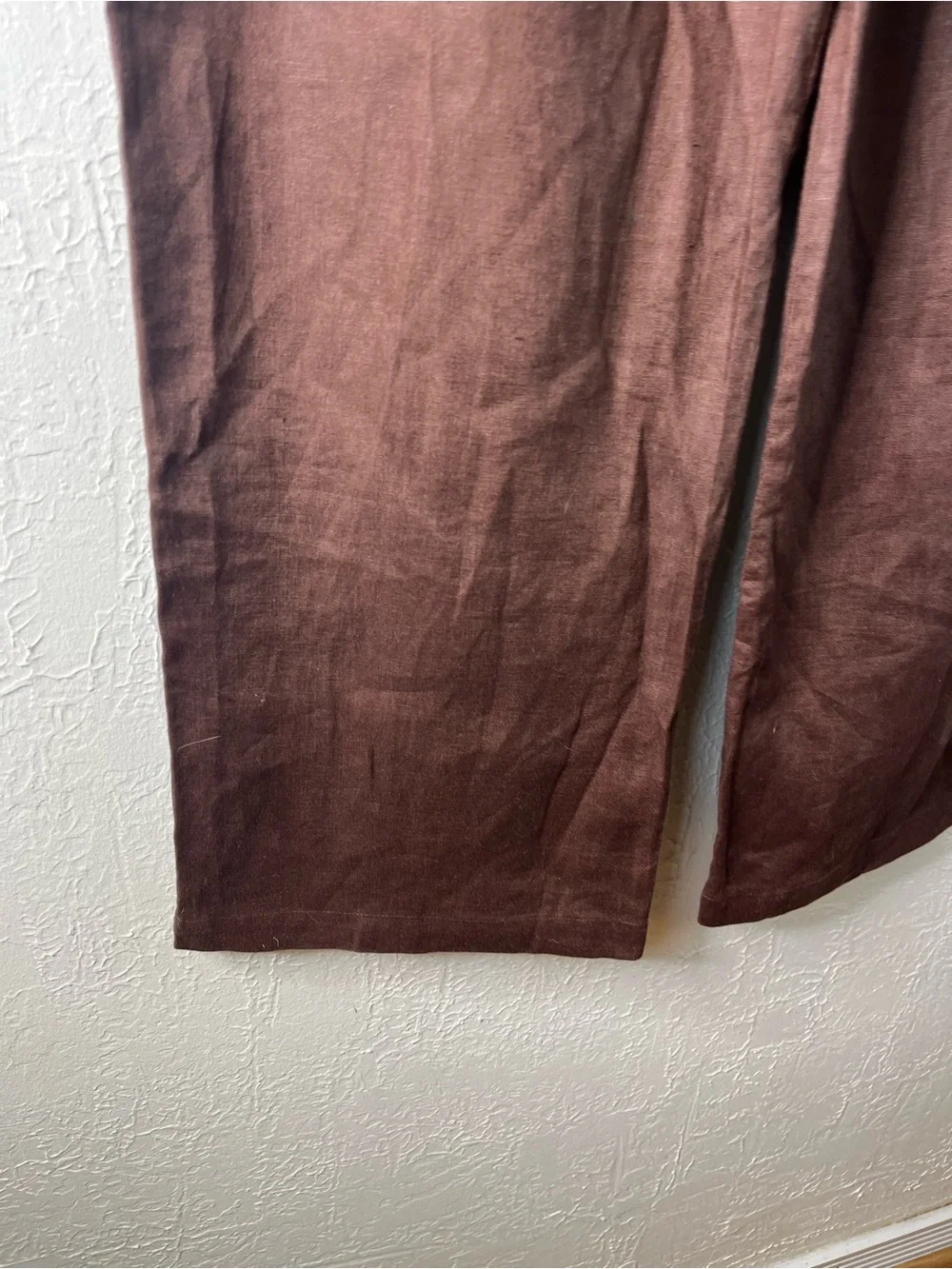 Reformation Vesta 100% Linen Pants in Brown